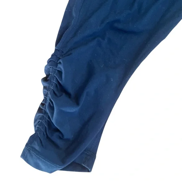 Lululemon Sun Salutation Foldover Waist Black High-Waisted Athletic Pants - Picture 8 of 10